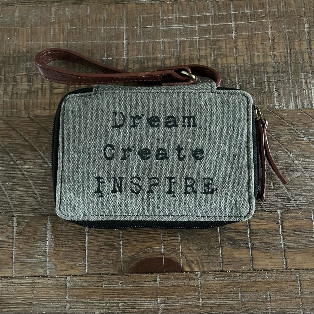 Mona B Dream wallet wristlet. Recycled canvas makes each one special and unique